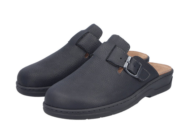 Rieker Herren Sabotts schwarz