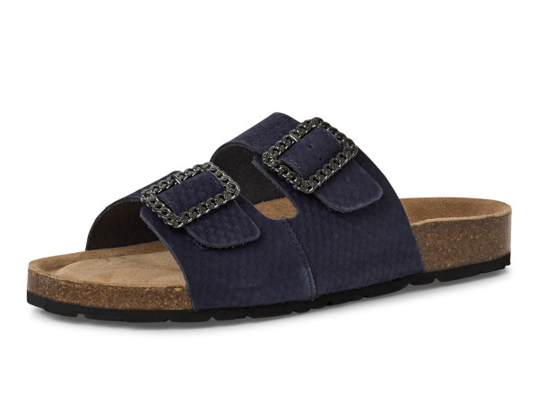 Marco Tozzi Damen Tieffußbett Pantolette navy