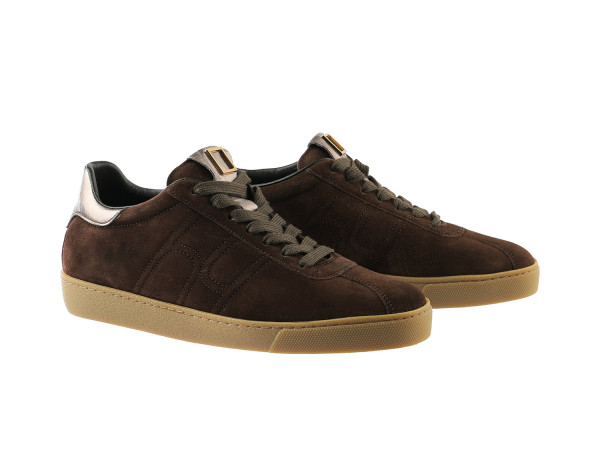 Högl Damen Sneaker chocplum/velours