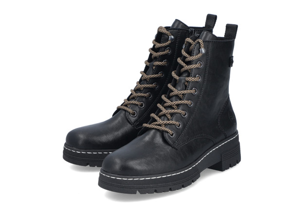 Rieker Damen Biker Boots schwarz