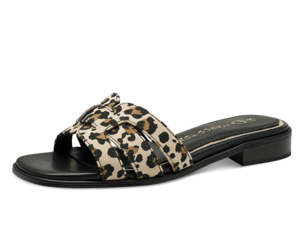 Marco Tozzi Damen Pantolette leo/dune