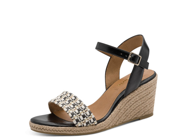 Tamaris Damen Keilsandale black/combi