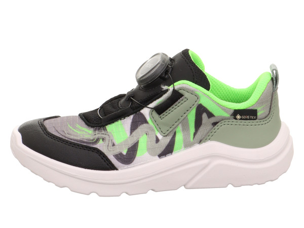 Superfit Buben Snekaer Kicks schwarz/hellgrün BOA System