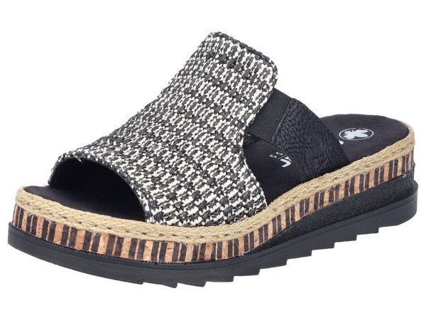 Rieker Damen Pantolette schwarz
