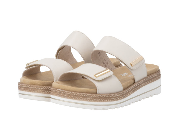 Remonte Damen Pantolette porzellan/Klett