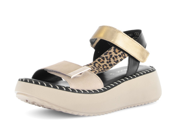 Gabor fashion Damen Sandale caramel/kombi