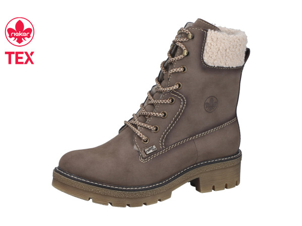 Rieker Damen Stiefelette mushroom Warmfutter Membrane