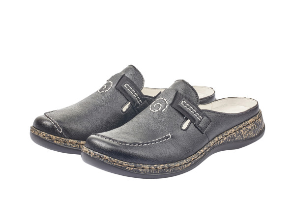 Rieker Damen Sabotts Black