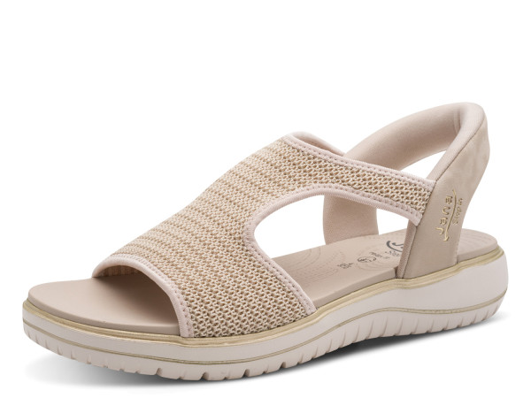 Jana Damen Sandalette beige/gold SlipIn