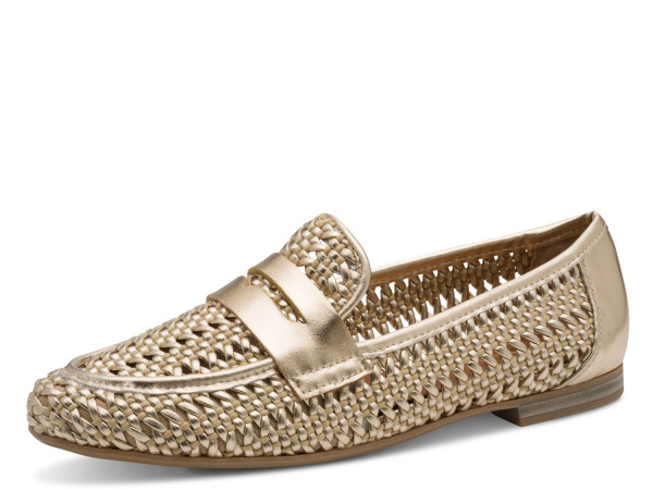 Marco Tozzi Damen Slipper gold/perfo