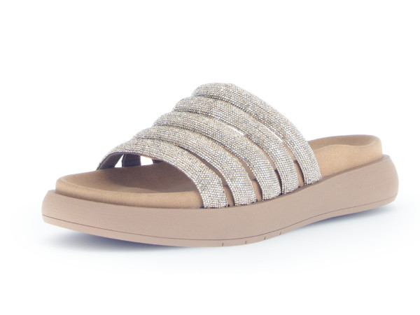 Gabor fashion Damen Pantolette gold/glitzi