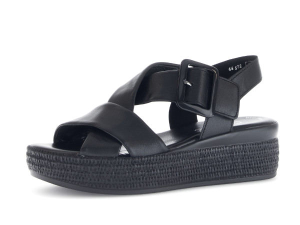 Gabor fashion Damen Sandale schwarz