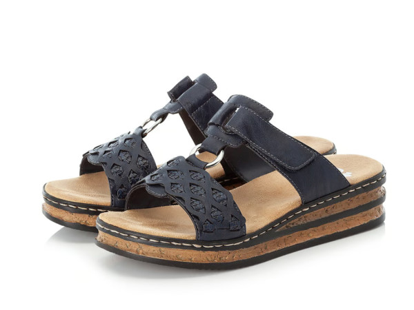 Rieker Damen Pantolette pazifik