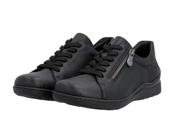 Rieker Damen Schnürschuh schwarz/RV